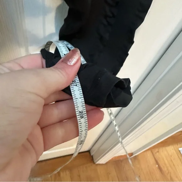 Skinnify Black leggings high rise XS foot strap stirrup full length - Picture 3 of 6